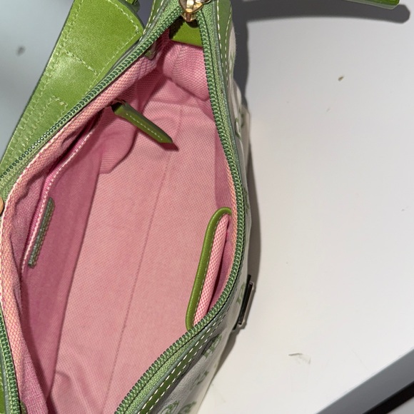 Dooney & Bourke Green and White Shoulder Bag - Picture 12 of 16